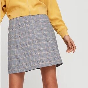 𝅺Aritzia Wilfred New Classic Plaid Mini Skirt